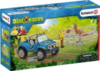 Schleich 41464 Dinosaurs Spielset - Geländewagen mit Dino-Außenposten