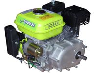 Varan Motors - 92442 Benzínový motor 6,5 hp, 4,8 kW se spojkou v olejové lázni, redukční převodovka 1/2, elektrický startér, náprava s klíčovou spojkou 19,96 mm