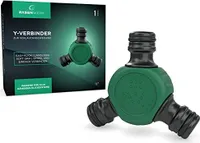 RASENWERK® - Y-Verbinder zur Schlauchabzweigung - Schlauch Verteiler - Zubehör für Gartenschlauch - Universeller Wasserverteiler - 1 Stück