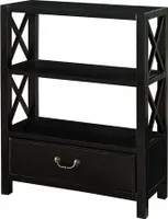 Regal Design Schwarz 81 x 36 x 99 cm JVmoebel