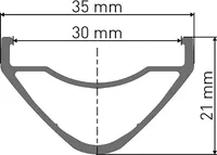 Felge DT Swiss EX 511 29" 622x30mm, 32 Loch