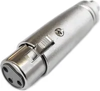 XLR Cinch Adapter XLR-Buchse/Cinch-Buchse Audioadapter Wandler RCA Vollmetall