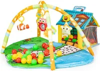 Hrací podložka a domeček s míčky EcoToys, 518A-13