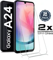 2X Samsung Galaxy A24 - Panzerglas Glasfolie Display Schutz Folie Glas Screen 9H Hart Echt Glas Displayschutzfolie 2 Stück