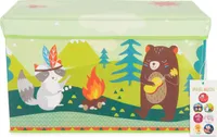Bieco Spielzeugkiste mit Deckel Groß | Aufbewahrungsbox mit deckel groß | Aufbewahrungsbox Kinder | Aufbewahrungsbox Kinderzimmer Kindersitzbank mit Stauraum Spielzeugbox mit deckel spielzeugkiste kinderzimmer spielzeugtruhe sitzbox spielki