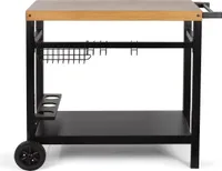 LIVOO Servierwagen Küche Grillwagen Küchenwagen mit Rollen Grilltisch GS131