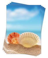 100 Blatt Motivpapier Briefpapier Strand Himmel und blaues Meer-5186 DIN A4 