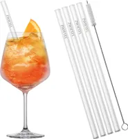 Schott Zwiesel Gin Tonic Gläser Taste 4-teilig - mit Strohhalmen und Bürstchen