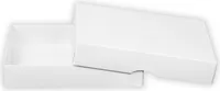 Faltschachtel 10 x 15 x 2,5 cm, Weiß, Deckel, Karton - 10er Set