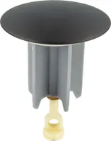 tecuro Universal Exzenterstopfen Ø 64 mm mattschwarz, Ablaufstopfen Einsatz für Ablauf