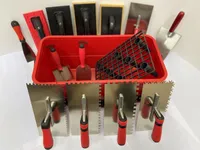 Fliesen Fugbox Fliesenleger Set 15teilig Waschset Waschbox Zahnkellen Spachtel Fugbrett Baueimer CT03