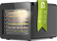 TurboTronic Dörrgerät TurboWave B!O Pro ab 30°C - 100% Metall 0% Plastik - 50L 7 Etagen digital Dehydrator, professioneller Dörrautomat für Obst, Gemüse, Fleisch, Pilze Dörrer Früchtetrockner Dörrmaschine Dörrapparat Edelstahl