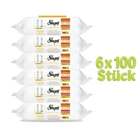 Sleepy feuchttücher Easy Clean weiß Seifenzusatz Oberflächenreinigungstuch Reinigungstücher 6x100 (600 Blatt)