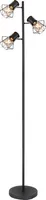 Globo Lighting Stehleuchte Metall schwarz matt, 3x E27