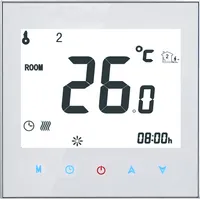 16A 95-240V Týdenní programovatelný termostat s dotykovým LCD displejem pro elektrické vytápění Pokojový termostat