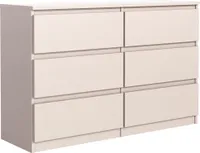 meble masztalerz Kommode Kaschmir 6 Schubladen 140 cm - Sideboard für Wohnzimmer - B: 140 cm, H: 78,5 cm