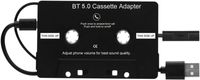 KFZ Kasettenadapter Universal Auto Audio Kassette Adapter USB 5.0 Bluetooth Unterstützung Cassette Adapter MP3(Schwarz)