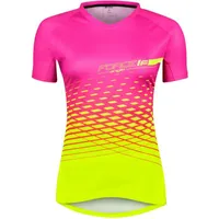 Force Angle MTB dres dámsky krátky ružovo-fluo veľkosť M 9001531-M