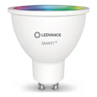 LEDVANCE Chytrá reflektorová LED žárovka s technologií WiFi, patice GU10, měnitelná barva světla (2700-6500K), měnitelné barvy RGB, stmívatelná, nahrazuje reflektorové žárovky 50 W, SMART+ WiFi SPOT RGBW, 1 balení