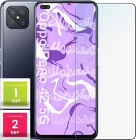 Glas für OPPO RENO 4Z 5G Panzerglas Panzerfolie Schutzglasfolie Displayschutzglas Echt Glas Schutz Folie Display Glasfolie 9H HELLOCASE
