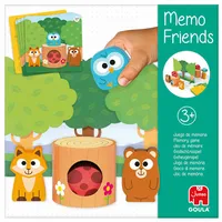 GOULA Memo Friends - Pamäť od 3 - Drevená hračka - Detská hračka od 3 rokov - 1 až 2 hráči