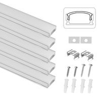 LED Aluprofil U Aluminium Profile 5x 1m Alu Schiene Leiste set für LED stripe 