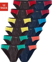 LE JOGGER Slip 12 er-Pack marine, schwarz Größe 6