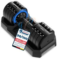 DH FitLife Regulowane hantle 3-25 kg, zestaw 5 w 1 z oszczędzającymi miejsce tarczami, do treningu siłowego w domu
