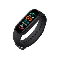 Smart Band M6 Aktivitätstracker, Bluetooth Schrittzähler, Kalorien, Herzfrequenz und wsserdicht - schwarz