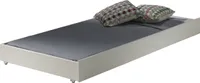 Bettschubkasten >PINO< in Kiefer massiv weiß lackiert - 196x19x94 (BxHxT)