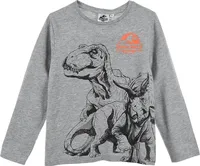 Jurassic World - Chlapčenské - dlhý rukáv - 100% bavlna - šedá - veľkosť 98