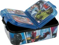 Marvel Avengers Kinder Premium Brotdose Lunchbox Frühstücks-Box Vesper-Dose mit 3 Fächern