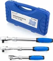 Bituxx Teleskop Ratschen Set 3-tlg Blau MS-17464