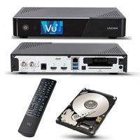 Vu+ Uno 4K SE 1x DVB-S2 FBC Twin Tuner PVR Ready Linux Satellitenreceiver UHD mit 2 TB HDD Festplatte