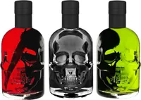 Absinth Totenkopf Trio je 0,5L Green/Black/Red Chili Mit max. erlaubtem Thujon 35mg/L 55% Vol