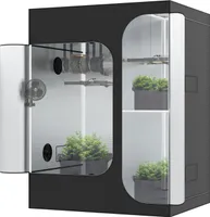 2 in 1 150x120x200  Deluxe 600D Zuchtzelt Gewächshaus Grow Box Growzelt Tent,Growbox,Growschrank Growzelt Zelt The Hookah: 2-in-1 150x120x200 cm