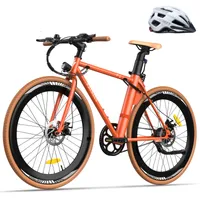 E-Rennrad 27,5 Zoll Elektrofahrrad bis zu 60 - 90 km Herren E-Bike Wasserdicht IPX3, Orange