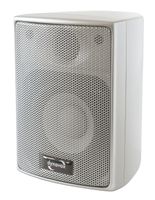 Dynavox AS-301 Satelliten-Lautsprecher, Paar, für Heimkino oder Büro, kompakte Surround-Box, Wandmontage, Silber