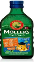 Möller's Omega-3 Kids olej s ovocnou príchuťou 250 ml
