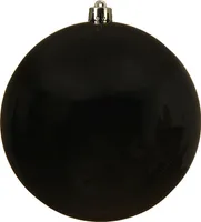 Weihnachtskugeln Kunststoff 14cm schwarz, 1 Stück