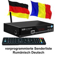 Rumänische TV Sat Receiver MEDIAART-3 FULL HD WLAN 19E+16E+1W HDTV USB Youtube