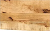 Tischplatte 50x20x2,5 cm Baumkante Massivholz Raues Mangoholz