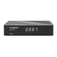 OCTAGON SX87 WL Full HD IP H.265 Linux WiFi LAN DVB-S2 Sat IP Receiver Schwarz