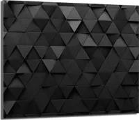 Kryt varné desky 60x52 keramický kryt varné desky splashback skleněná deska deco prkénko na krájení, vzor černá