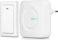 Alecto ADB30WT - Funkklingel ohne Batterie, Weiß