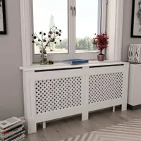 vidaXL Heizkörperabdeckung Weiß 172×19×81,5 cm MDF