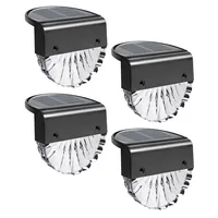 Wasserdichte Solarleuchten für die Gartendekoration, LED-Solar-Gartenleuchten für Terrasse, Garten und Stufen, Solarlicht mit 2 Modi, Warmweiß/Farbwechsel