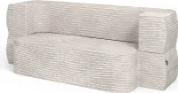 Vitalispa Sofa Lille, 190 cm mit Schlaffunktion, Beige