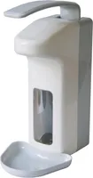 CleanSV Desinfektionmittelspender Seifenspender LH 1000ml  Kunststoff mit Leerflasche und Abtropfschale