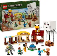 LEGO Minecraft Angriff des Ghast-Ballons - Gamerspielzeug für Kinder - Bauset zum Videospiel mit Haus, Huhn und Golem - Fanartikel zum Film für Jungen ab 10 Jahren - 21273
